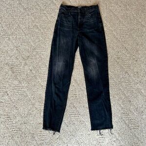 Old Navy Women's Straight Leg Jeans - Dark Wash